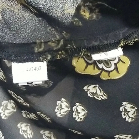 Women's Loft Floral Top Blouse Long Sleeved Size XS - Picture 12 of 13